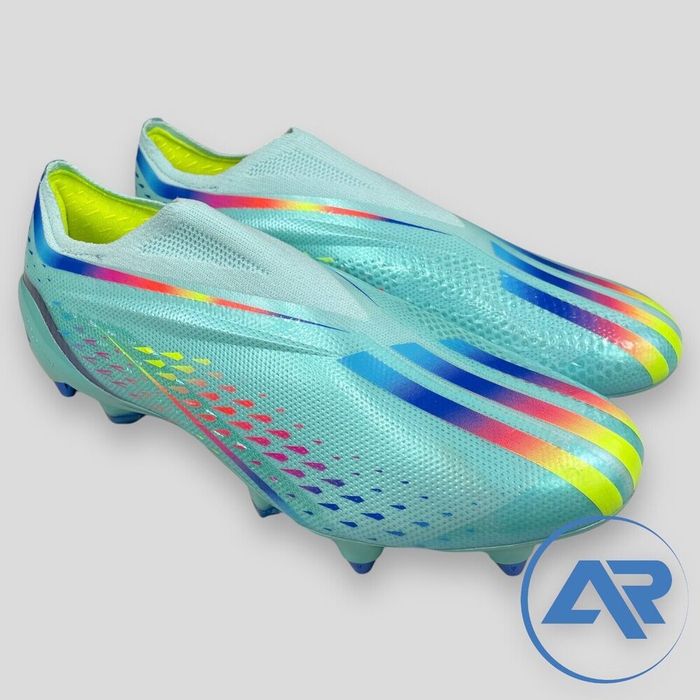Adidas X Speedportal+ SG Al Rihla Clear Aqua Men's Size 7.5 / Wmns 8.5 GW8420